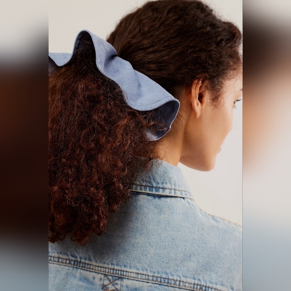 NWT Free People Brown Camel Genevieve Jumbo Scrunchie - Picture 9 of 9